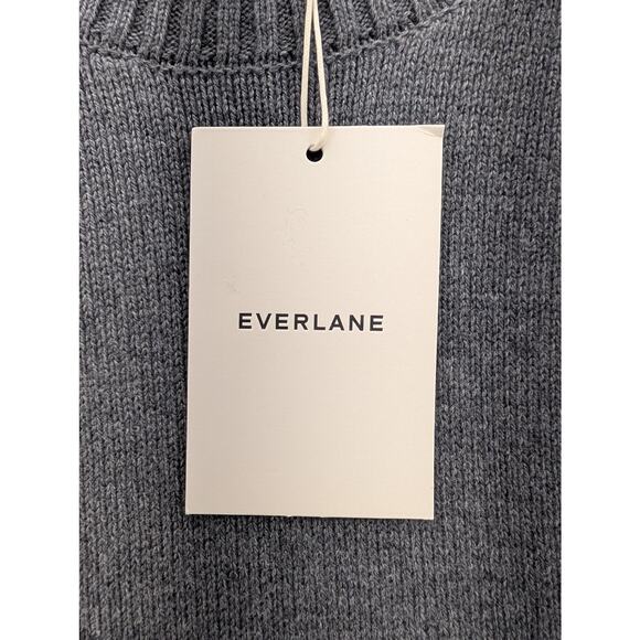 NWT Everlane The Heritage Cotton Crew in Charcoal Heather size Medium - Picture 5 of 8